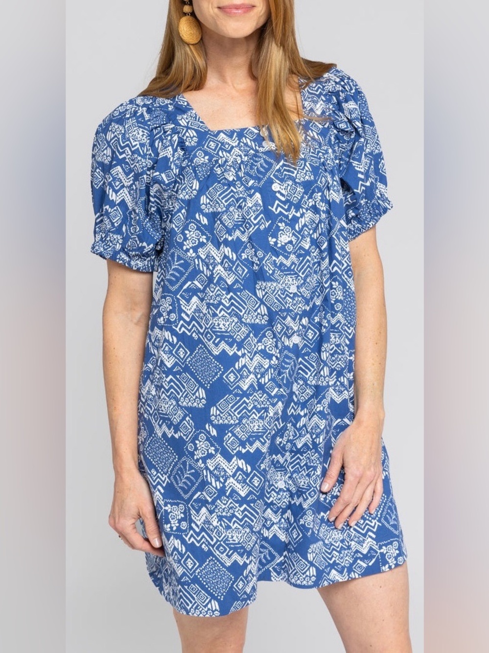 Modafleur Everett Blue & White Mini Dress | M